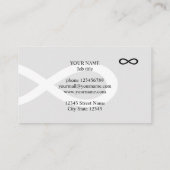 Vorlage für die berufliche Lebensversicherungskart Visitenkarte (Rückseite)