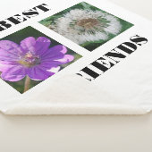 Vorlage für die besten Freunde" Sherpadecke (3/4)