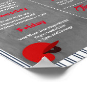 Vorlage für die Bewertung der Mitarbeiter des Base Poster (Ecke)