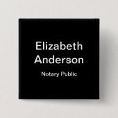 Vorlage für die Bezeichnung von Jobs mit schwarzem Button (Vorderseite)