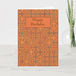 Vorlage für die Birthday Card Summer Heat Orange T