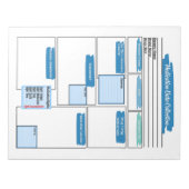 Vorlage für die Blaue Krankenpflege Notizblock (Vorderseite)