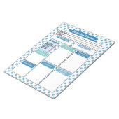 Vorlage für die Blaue Krankenpflege Notizblock (angewinkelt)