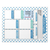 Vorlage für die Blaue Krankenpflege Notizblock (Vorderseite)