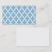 Vorlage für die blaue marokkanische Blank-Business Visitenkarte (Vorne/Hinten)