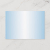 Vorlage für die blaue Ombre Business Card Visitenkarte (Rückseite)