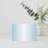 Vorlage für die blaue Ombre Business Card Visitenkarte (Stehend Vorderseite)