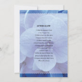 Vorlage für die Blaue Pital Beerdigungskarte (Rückseite)