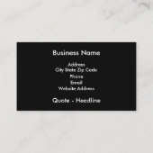 Vorlage für die blaue Streifen-Visitenkarte Visitenkarte (Rückseite)