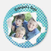 Vorlage für die blauen Punkte des Fotos mit benutz Magnet (Vorne)