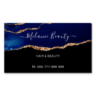 Vorlage für die Blue Gold Magnet Business Card