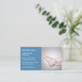 Vorlage für die Blue Podiatrist Business Card Visitenkarte (Stehend Vorderseite)