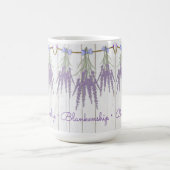Vorlage für die Blume der rustikalen Lavendel Kaffeetasse (Mittel)
