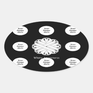 Vorlage für die Blume mit Multifunktionsleisten vo Ovaler Aufkleber