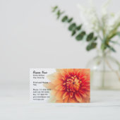 Vorlage für die Blume-Visitenkarte Visitenkarte (Stehend Vorderseite)