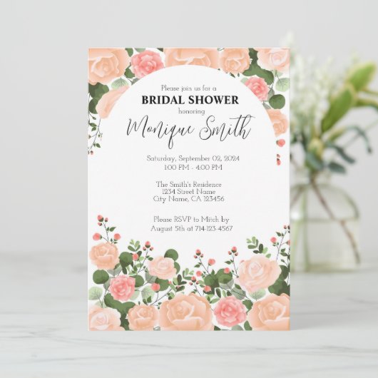 Vorlage für die Blumendusche (Stehend Vorderseite)