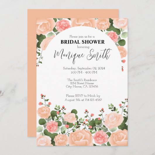 Vorlage für die Blumendusche (Vorne/Hinten)