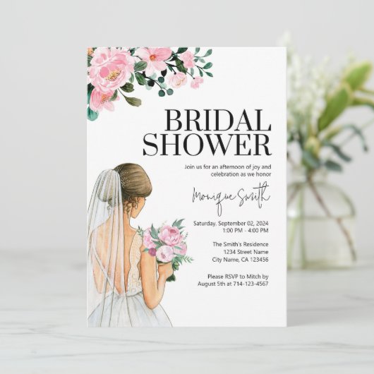 Vorlage für die Blumendusche (Stehend Vorderseite)