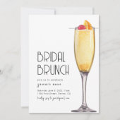 Vorlage für die Brautparty-Brunch-Party Einladung (Vorderseite)