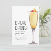 Vorlage für die Brautparty-Brunch-Party Einladung (Stehend Vorderseite)