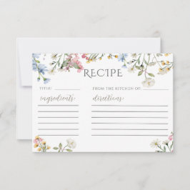 Vorlage für die Brautparty-Referenzkarte der Wildb