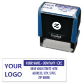 Vorlage für die Briefmarke Ihrer Logo-Adresse pers Permastempel (Beispiel)