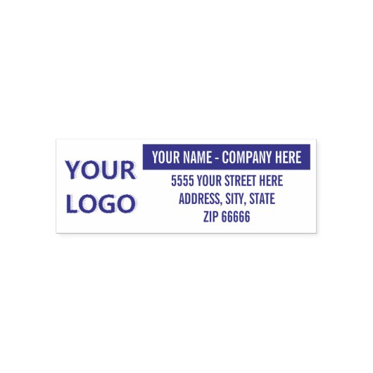 Vorlage für die Briefmarke Ihrer Logo-Adresse pers Permastempel (Design)
