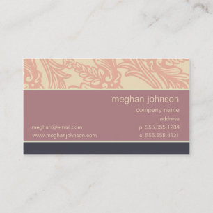 Vorlage für die Business Card Blüh-Design Visitenkarte