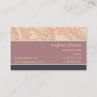 Vorlage für die Business Card Blüh-Design Visitenkarte