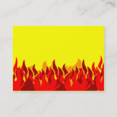 Vorlage für die Business Card des Red Flames Weste Visitenkarte (Rückseite)