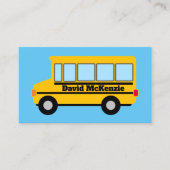 Vorlage für die Business Card des Yellow School-Bu Visitenkarte (Vorderseite)