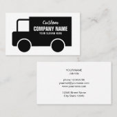 Vorlage für die Business Card für das Black Truck  Visitenkarte (Vorne/Hinten)