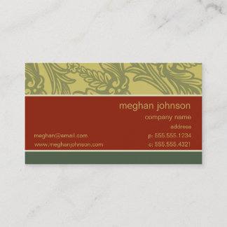 Vorlage für die Business Card Geblüht Visitenkarte