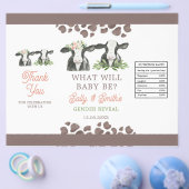 Vorlage für die Chip-Bag-Vorlage für Kuhgeschlecht Flyer (Einzeln)