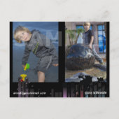 Vorlage für die Comp-Karte des Kinderdarstellers Postkarte (Rückseite)