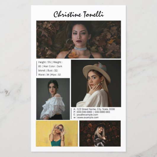 Vorlage für die Comp-Karte modellieren (Rückseite)