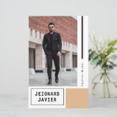 Vorlage für die Comp-Karte modellieren (Stehend Vorderseite)