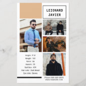 Vorlage für die Comp-Karte modellieren (Rückseite)