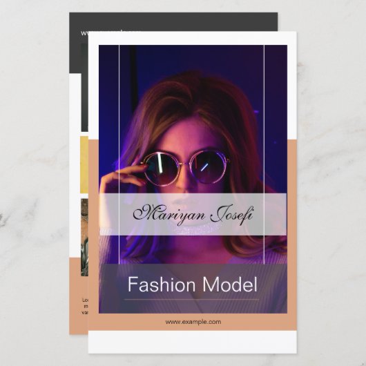 Vorlage für die Comp-Karte modellieren (Vorne/Hinten)