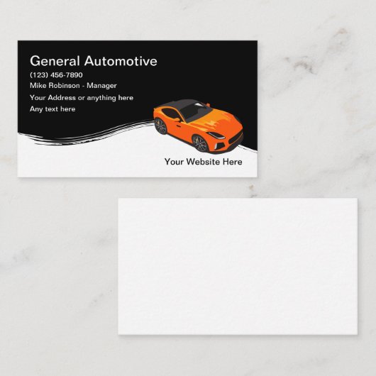 Vorlage für die Coole Visitenkarte (Vorne/Hinten)