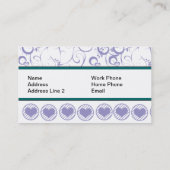 Vorlage für die Designer-Visitenkarten Visitenkarte (Rückseite)