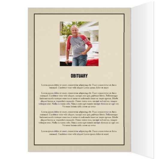 Vorlage für die druckbare Beerdigung (Innen (Links))