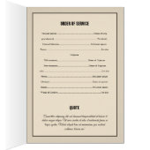 Vorlage für die druckbare Beerdigung (Innen (Rechts))