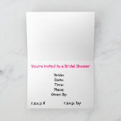 Vorlage für die Duscheinladung (Innenseite)