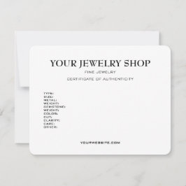 Vorlage für die Echtheitsbescheinigung