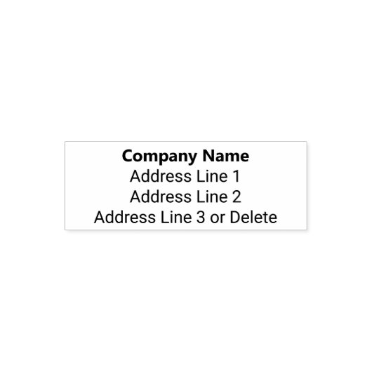 Vorlage für die einfache Rücksendeadresse Permastempel (Design)