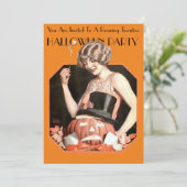 Vorlage für die Einladung des 20er-Halloween-Party (Stehend Vorderseite)