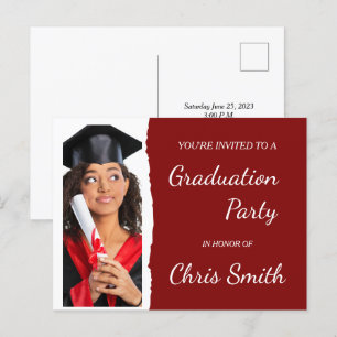 Vorlage für die Einladung eines EDITABLE Graduatio