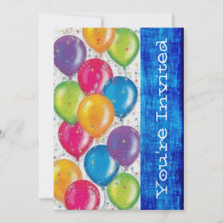 Vorlage für die Einladung von Foto Birthday Party