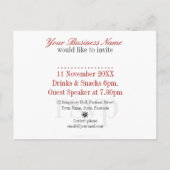 Vorlage für die Einladung von Geschäftspartnern fü (Rückseite)